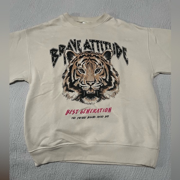 Zara Girls Tiger Sweatshirt - Picture 3 of 4